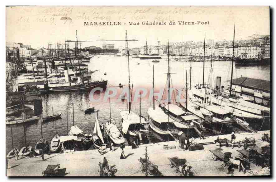 MARSEILLE - Vue Générale du Vieux-Port — éditeur non visible