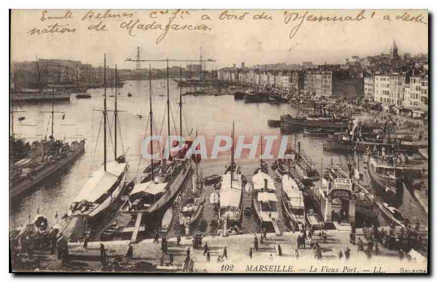 CPA Marseille le Vieux Port Bateaux