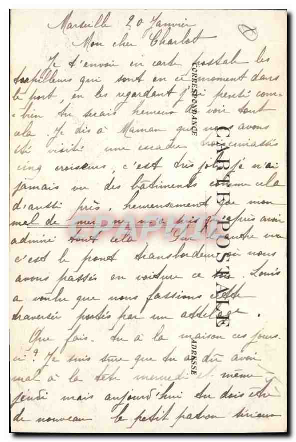 Marseille - Torpilleurs dans le Vieux Port — République Française, n° 65 — Reverso