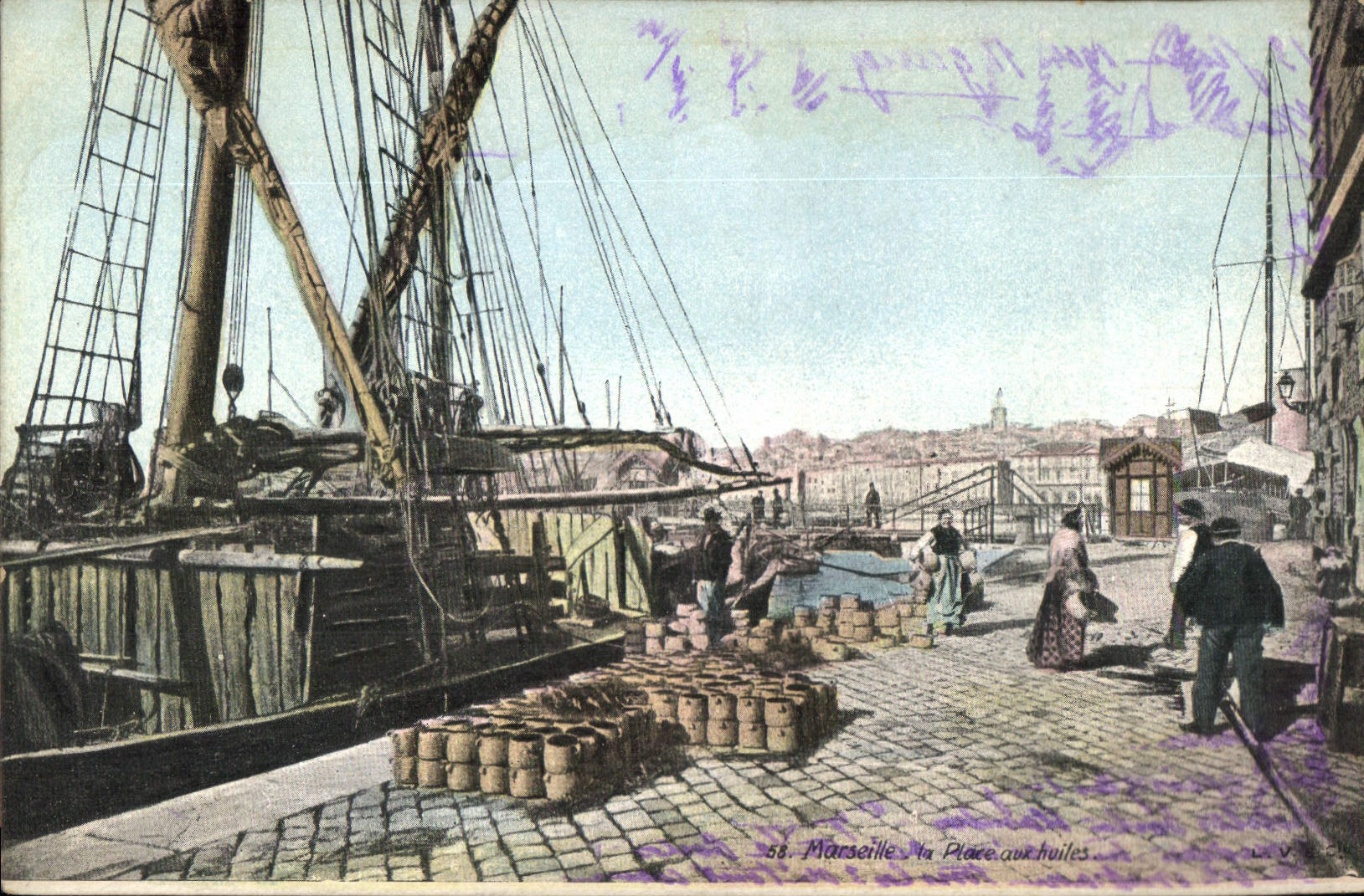 Marseille — La Place aux huiles — L.V. & Cie