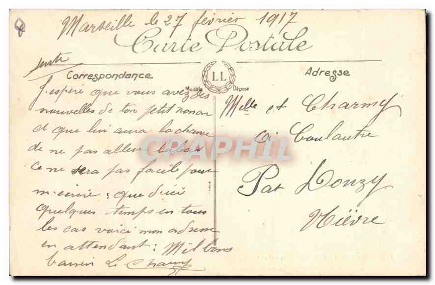 Marseille — Le Vieux Port — LL. n° 102 — Verso