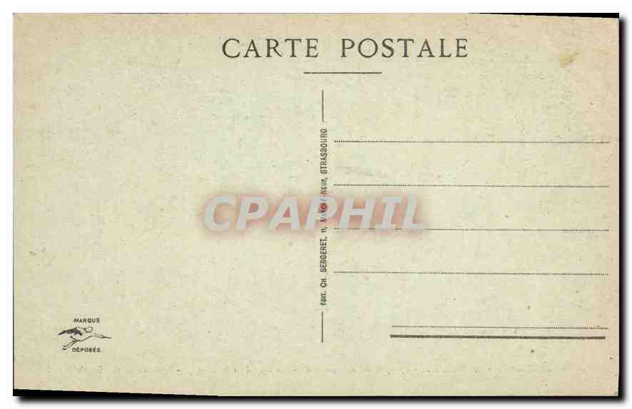 CPA Cathedrale de Strasbourg Tympan du Portail Sud  — Rückseite