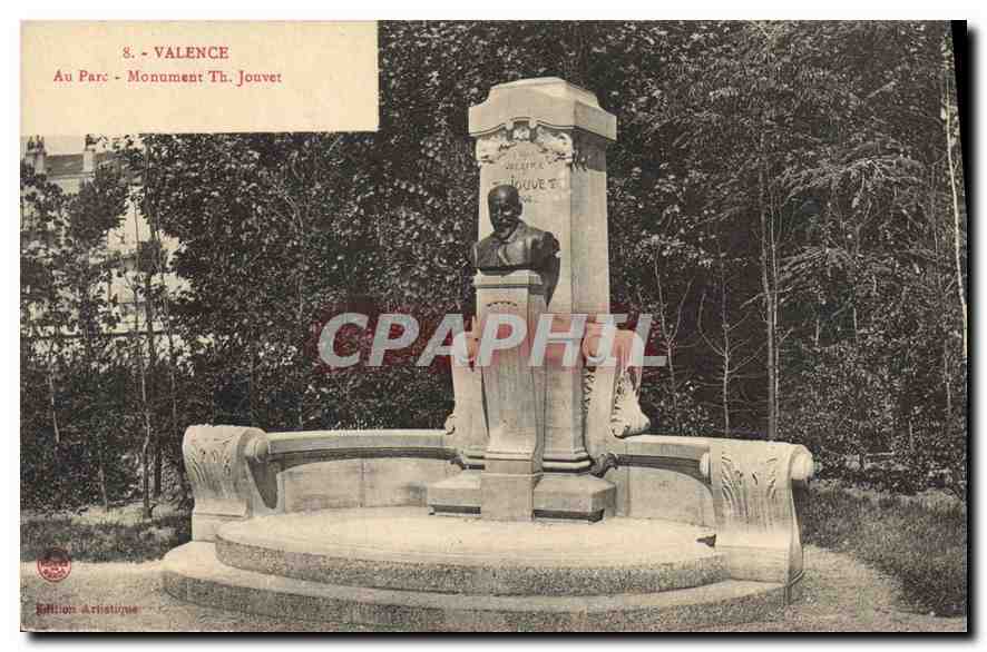 CPA Valence Au Parc Monument Th Jouvet 
