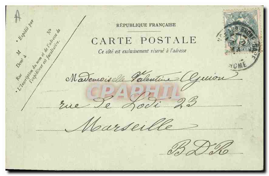 CPA Valence porte de la maison des Tetes  — Rückseite
