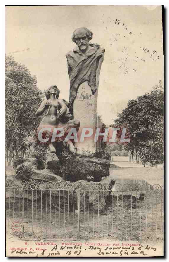 Valence - Monument Louis Gallet par Injalbert — Collection P.P. — n°9