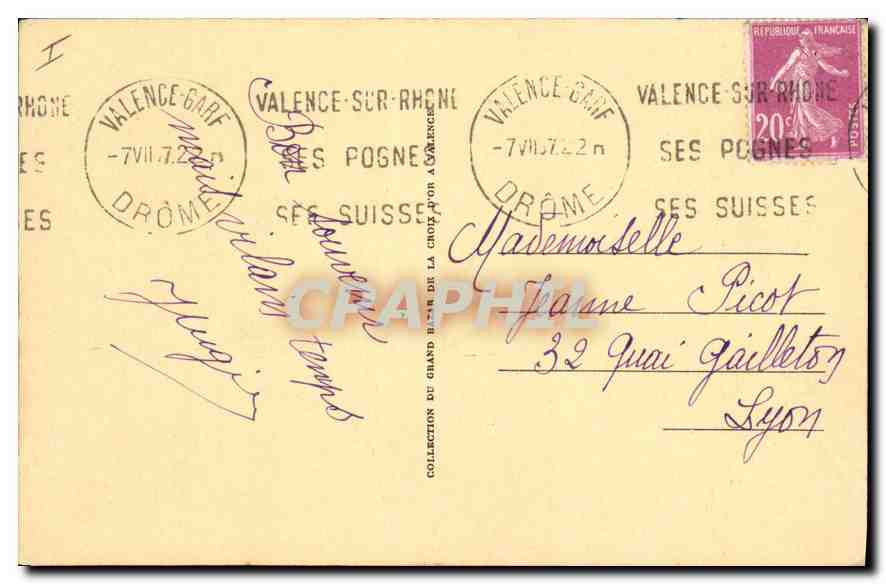 Valence — Maison des Têtes, édifice du XVIe siècle — LL — Rückseite