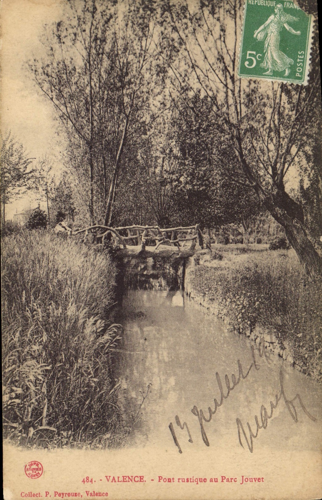 Valence - Pont rustique au Parc Jouvet — Collect. P. Peyrouze, n° 484