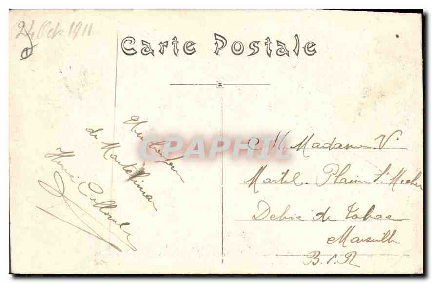 Montélimar (05) — Le Jet d'eau et la nouvelle Balustrade — Collections artistiques à Luxe, phot.-édit. Montélimar, rue Ste-Croix — Rückseite