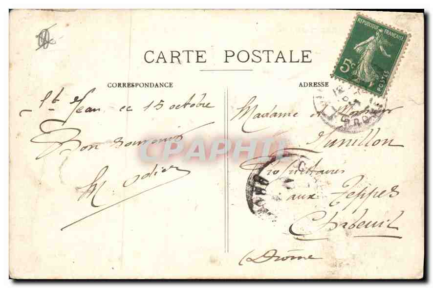 Saint-Jean-en-Royans — Hôtel de Ville — CPA — Reverso