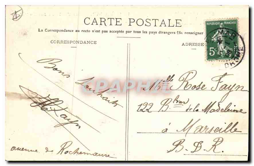 Montélimar — Una visita al Giardino Pubblico — Lang Fils aîné, fot. — Verso