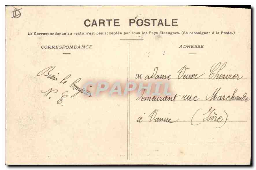 Montélimar — Le Lion et le Rat — Square du Jardin Public — C. Artige fils, éditeur, Aubenas (Ardèche) — Rückseite