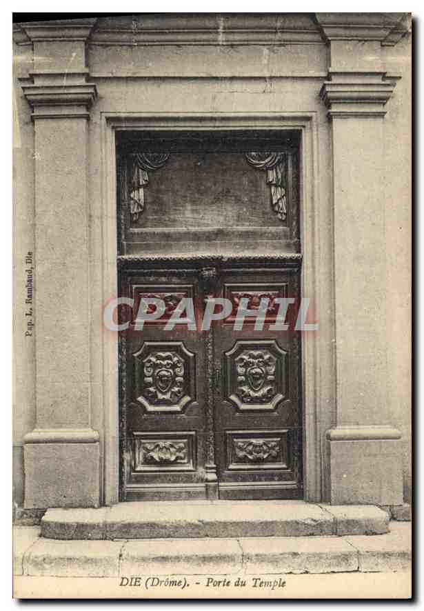 CPA Die Drome porte du Temple 