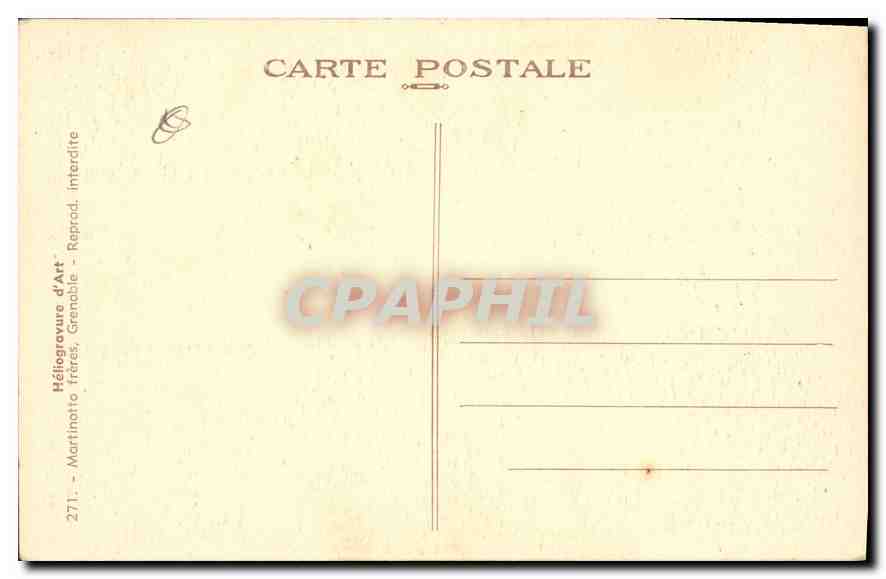 Les Grands Goulets — Les BARAQUES — Sortie des Tunnels — Héliogravure frères, Grenoble — Reverso