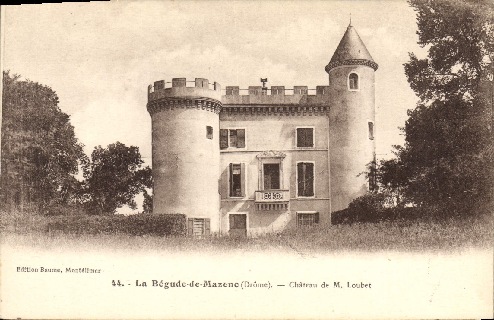 CPA la Begude de mazenc Drome chateau de M Loubet 