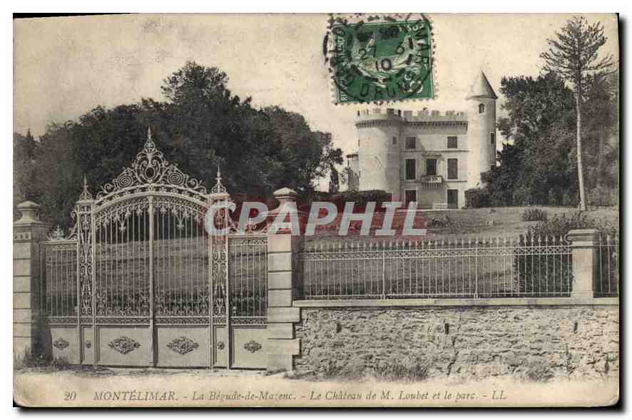 Montélimar - La Bégude-de-Margenc - Le Château de M. Loubet et le parc - U.L.