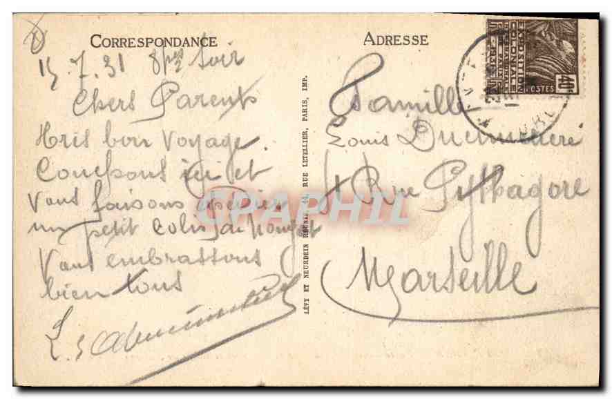 CPA montelimar porte saint mortin les casernrs route de valence ll — Back