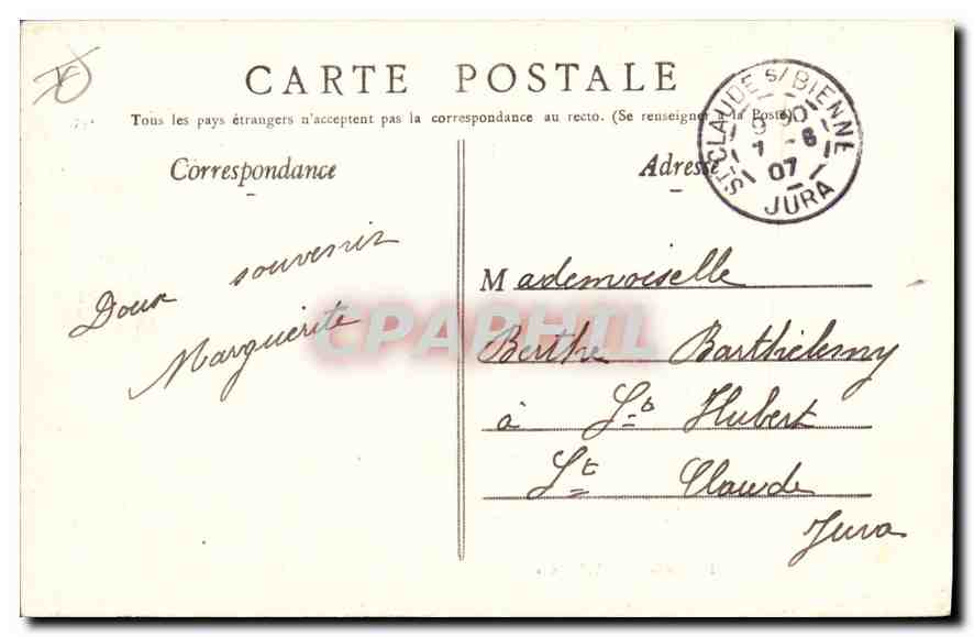 CPA valence le parc jouvet la saulee — Rückseite