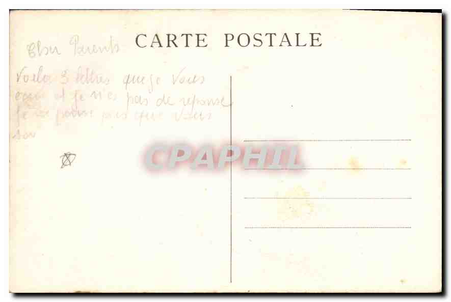 CPA pont sur la bourne el le vieux chateau fort — Rückseite