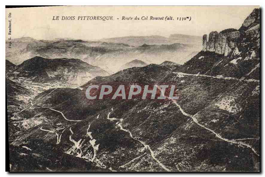 CPA Le diois pittoresque roule du col roussel