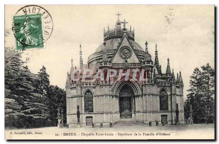 Dreux - Chapelle Saint-Louis - Sépulture de la Famille d'Orléans — G. Foucault, édite, Dreux, n°20