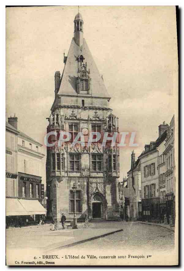 CPA Deux l'hotel de ville contruit sour francois 1er