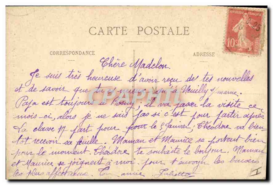 CPA Deux l'hotel de ville contruit sour francois 1er — Verso