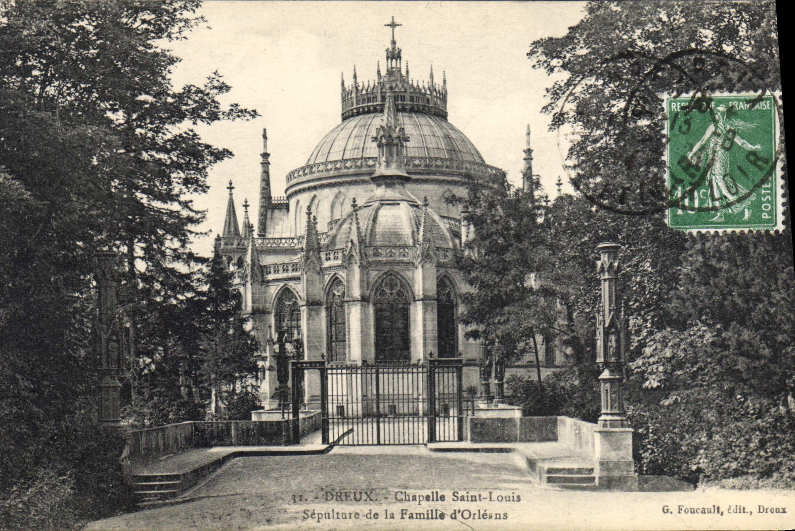 Chapelle Saint-Louis — Sépulture de la Famille d'Orléans — G. Foucault, édit., Dreux