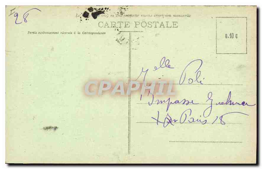 Chapelle Saint-Louis - Vitrail d'après Larivière — Sainte Adélaïde, Reine de Lombardie, faisant l'aumône — Éditeur : Bibliothèque Française — Rückseite