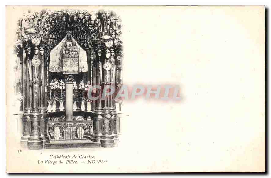 Cathédrale de Chartres — La Vierge du Pilier — ND Phot