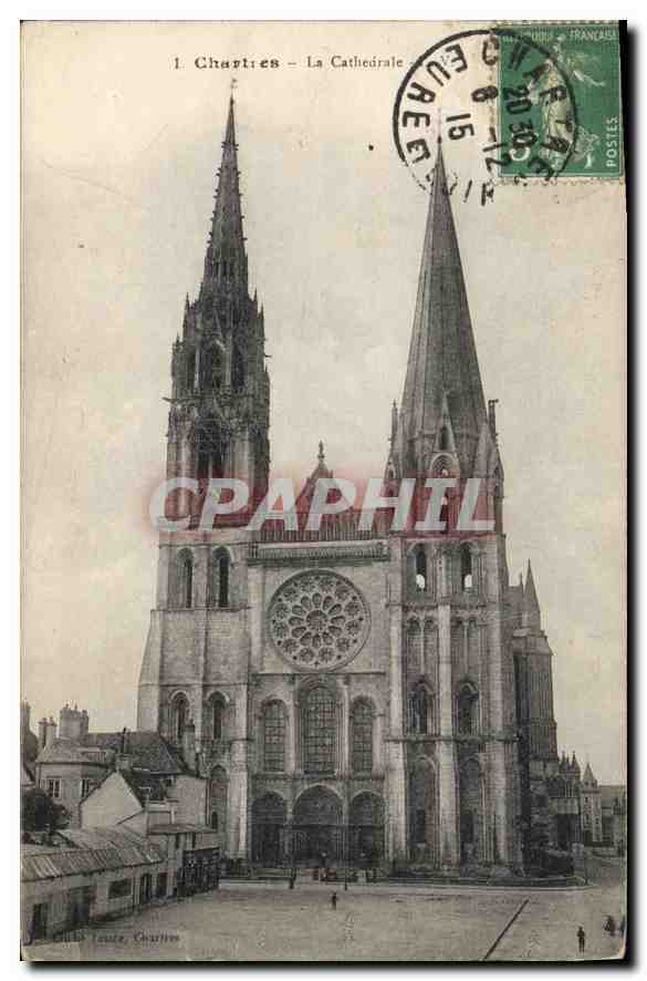 Chartres - La Cathédrale — éditeur L. Lasser, n°1