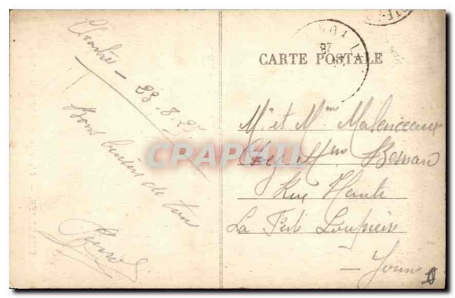 CPA Chartres L'ancien marche a la filasse — Verso