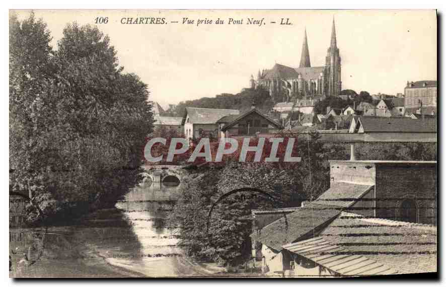 CPA Chartres Vue prise du Pont Neuf
