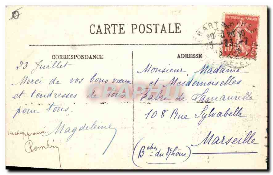 CPA Chartres Vue prise du Pont Neuf — Verso