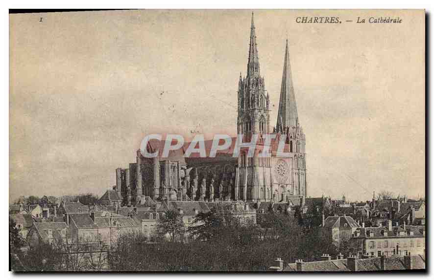 CPA Chartres La Cathedrale