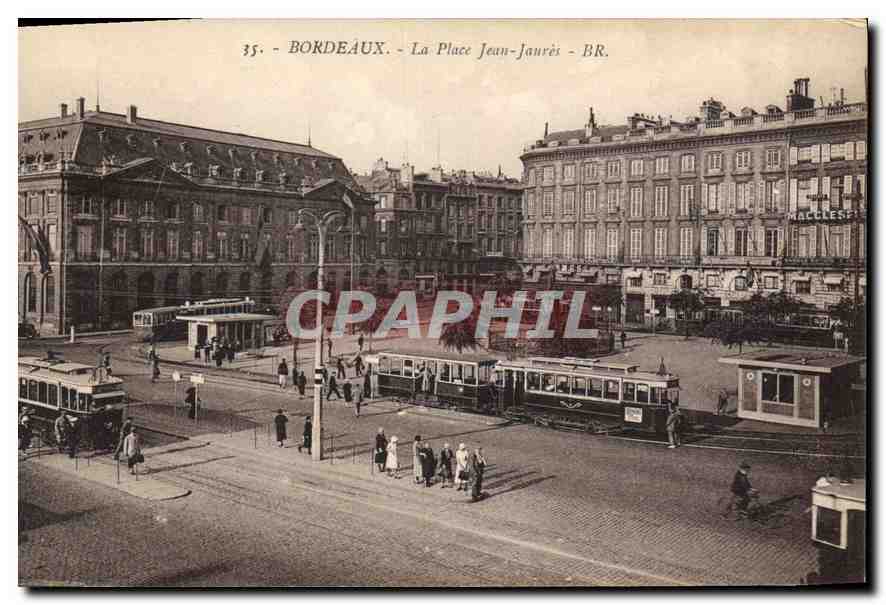Bordeaux - La Place Jean-Jaurès - BR. - Éd. F. Frenaux, Bordeaux