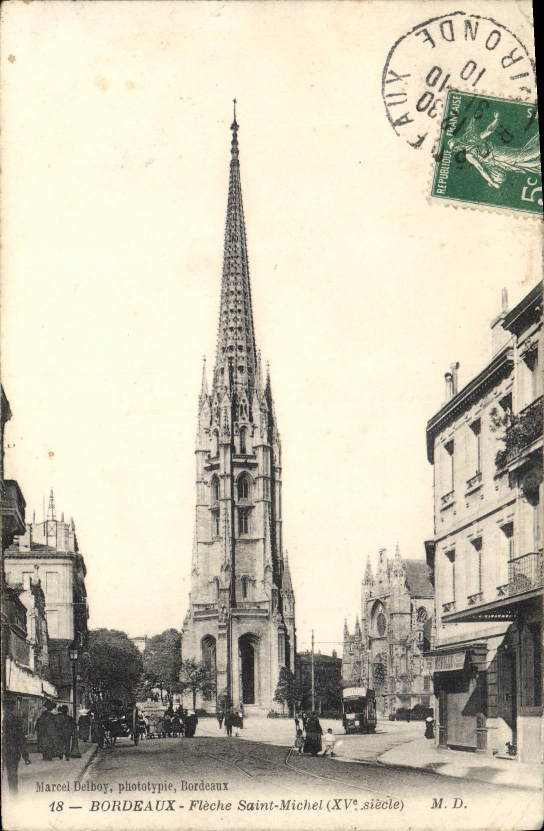 CPA Bordeaux Fleche Saint Michel