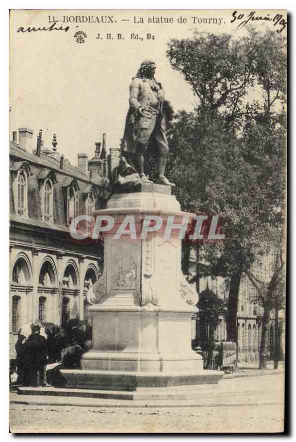 Bordeaux — La statue de Tourny — J. H. B. Éd., Bx