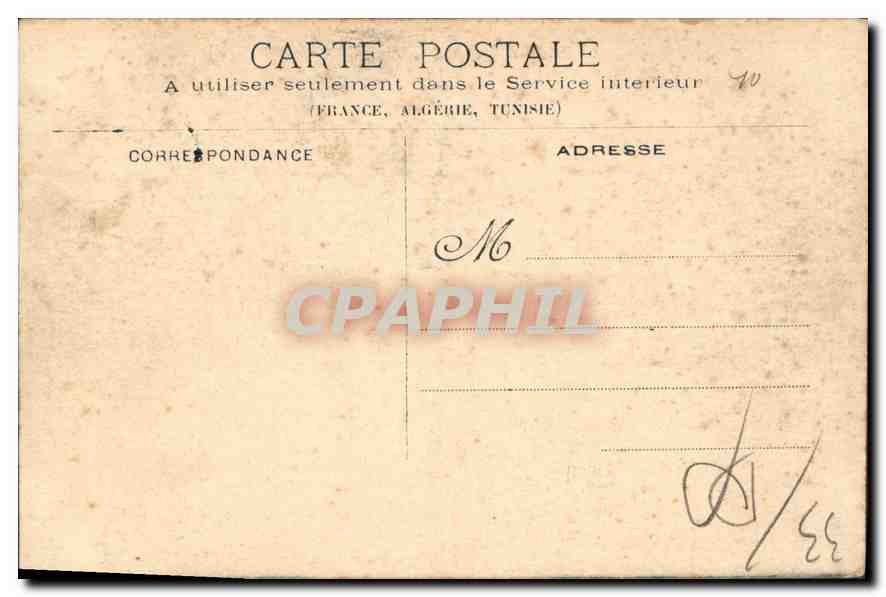 CPA Bordeaux Cours du Jardin Public — Verso