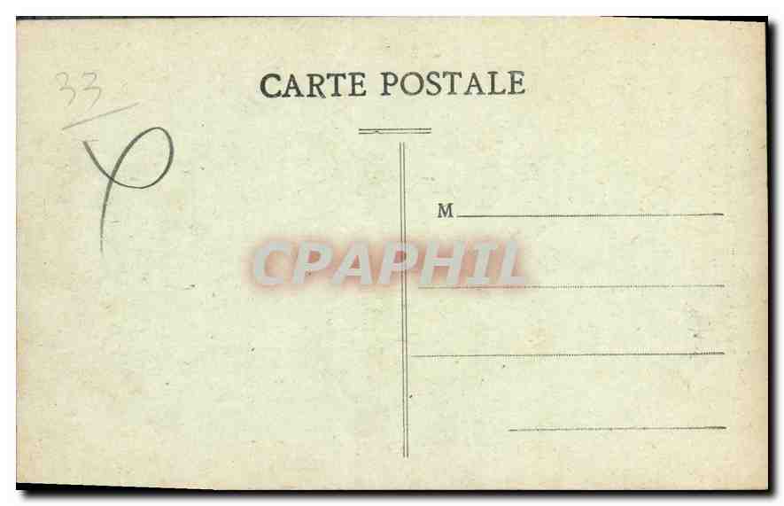 CPA Bordeaux Port Autonome de Bordeaux Postes Telegraphes Bureau Central — Verso