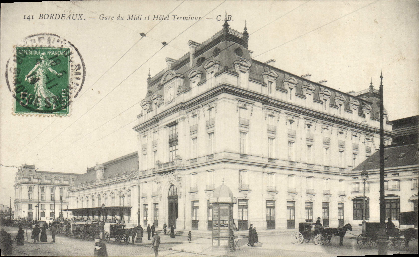 Bordeaux — Gare du Midi et Hôtel Terminus — C. B.
