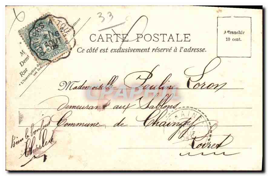 CPA Bordeaux Le Pont pris de la Bastide Cote ouest  Bateau — Verso