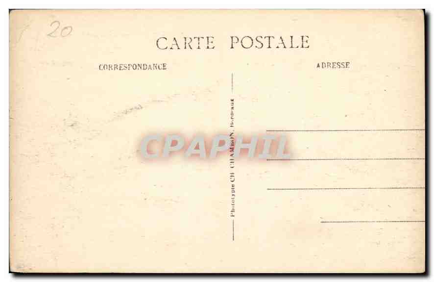 CPA Bordeaux Cours du XXX juillet — Verso