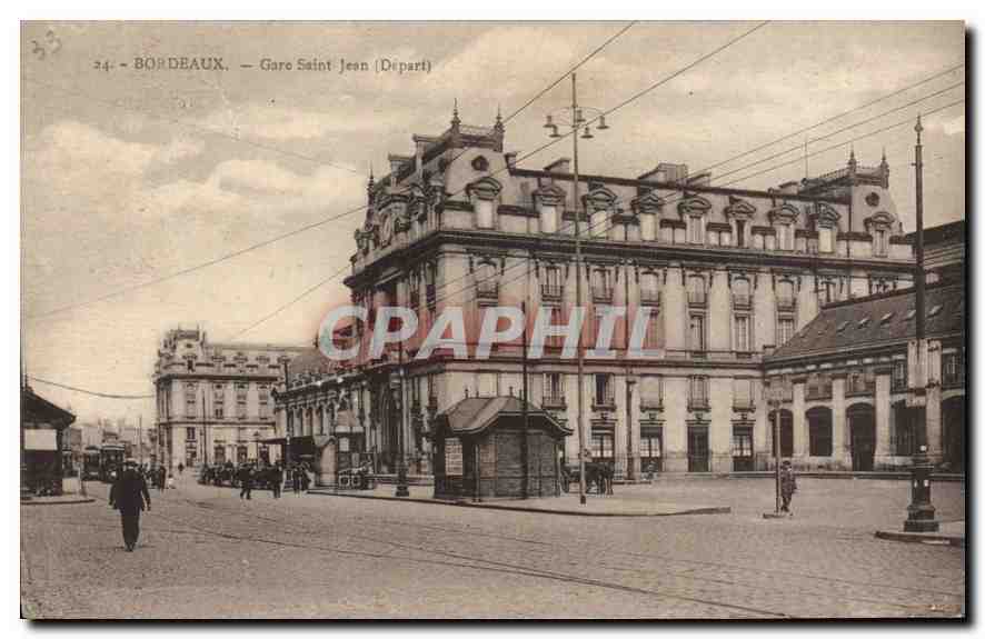 CPA Bordeaux Gare Saint Jean (Depart)