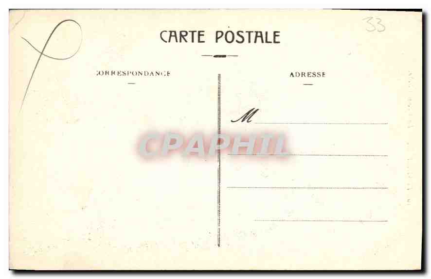 CPA Bordeaux La Grosse Cloche — Back