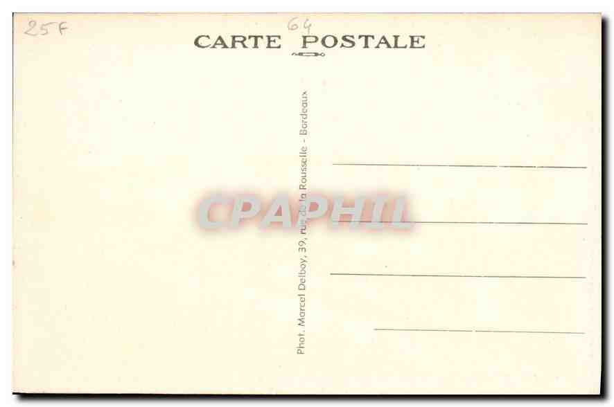 Frontière Franco-Espagnole — Ponts Internationaux d'HENDAYE à IRUN — M.D. — Rückseite