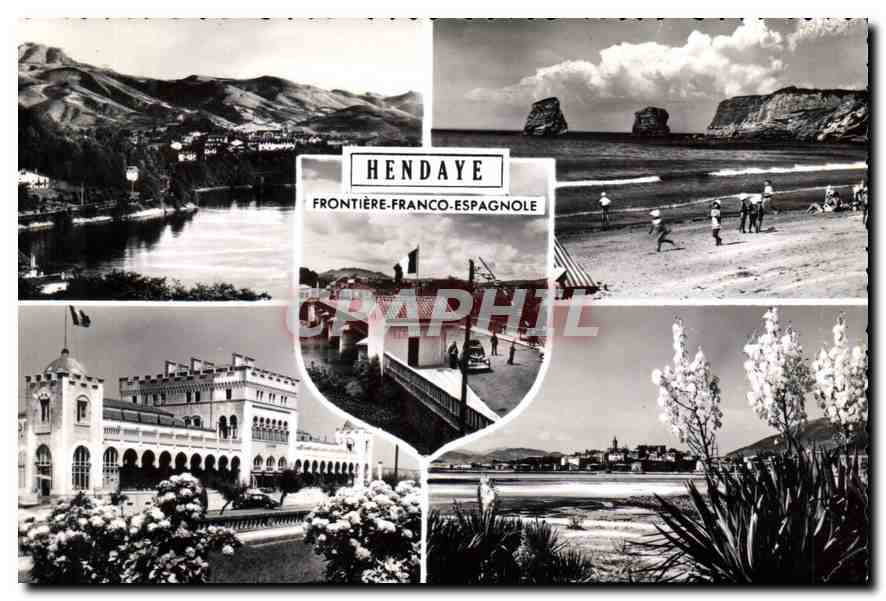 CPM Hendaye Frontiere Franco Espagnole