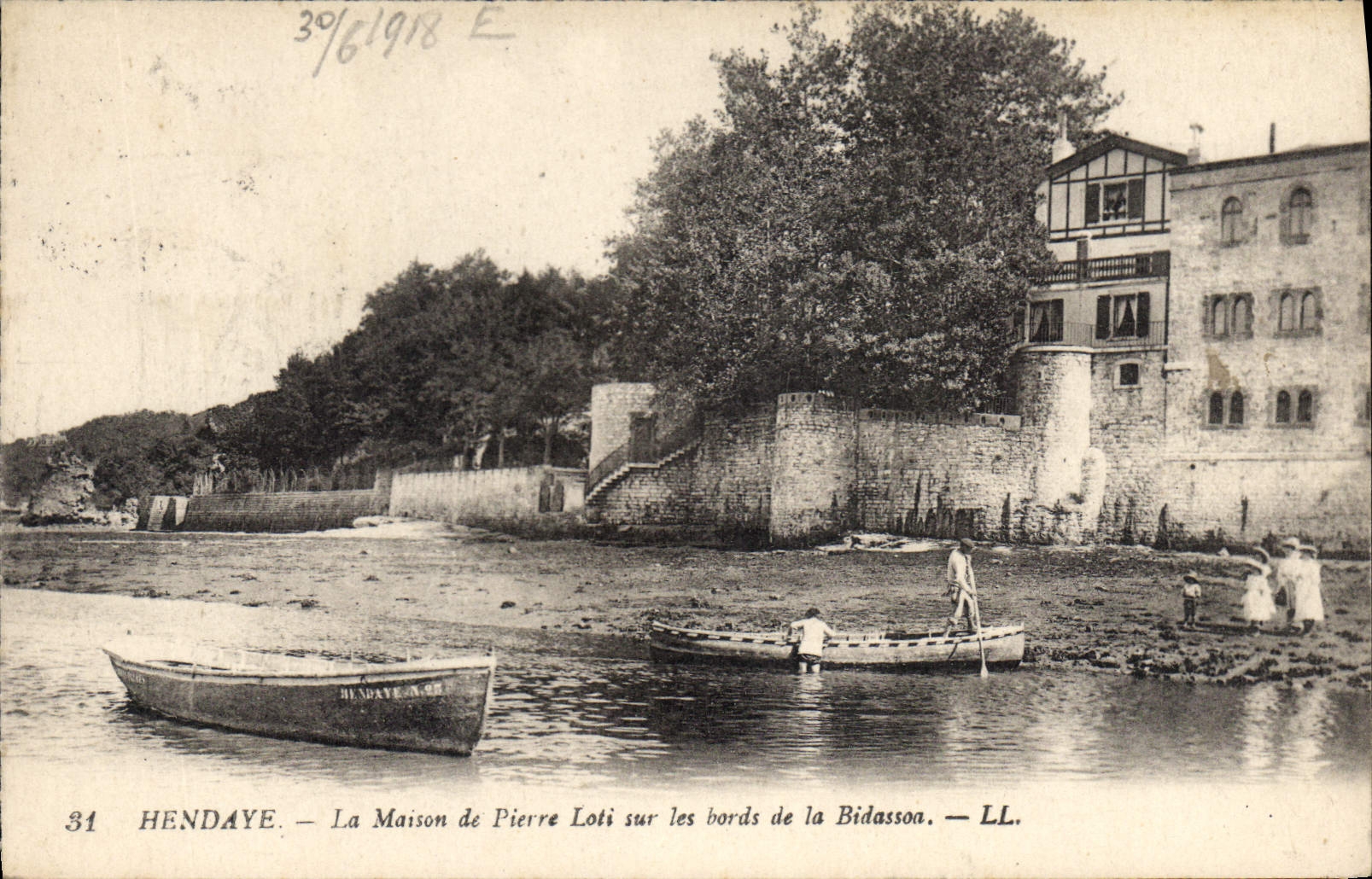 Hendaye — La Maison de Pierre Loti sur les bords de la Bidassoa — LL. n°31