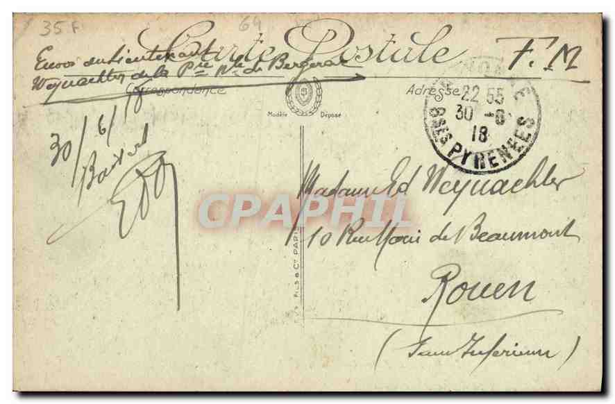 Hendaye — La Maison de Pierre Loti sur les bords de la Bidassoa — LL. n°31 — Rückseite