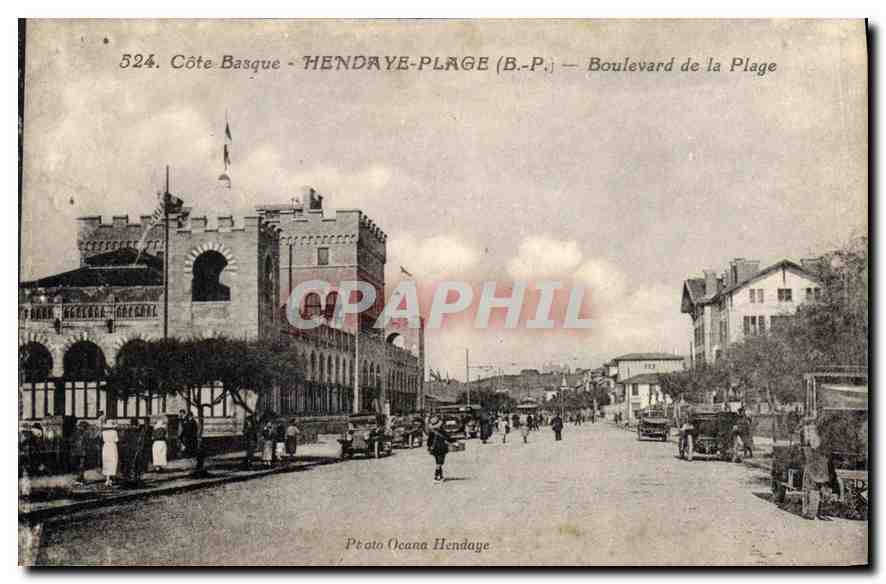 Hendaye-Plage — Boulevard de la Plage — Photo Ocana Hendaye