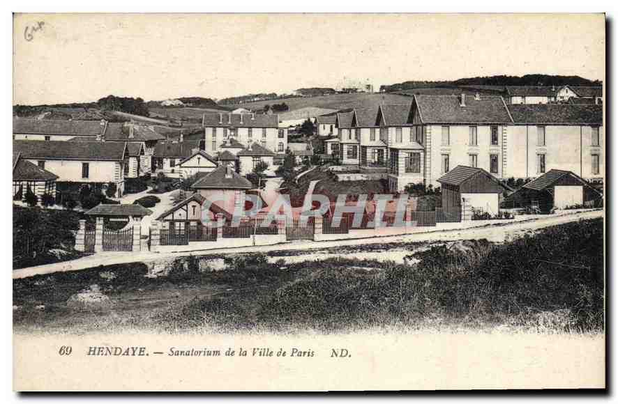 Hendaye — Sanatorium de la Ville de Paris — Éditeur : Carte de l'Atelier de M. Lefèbvre, Paris